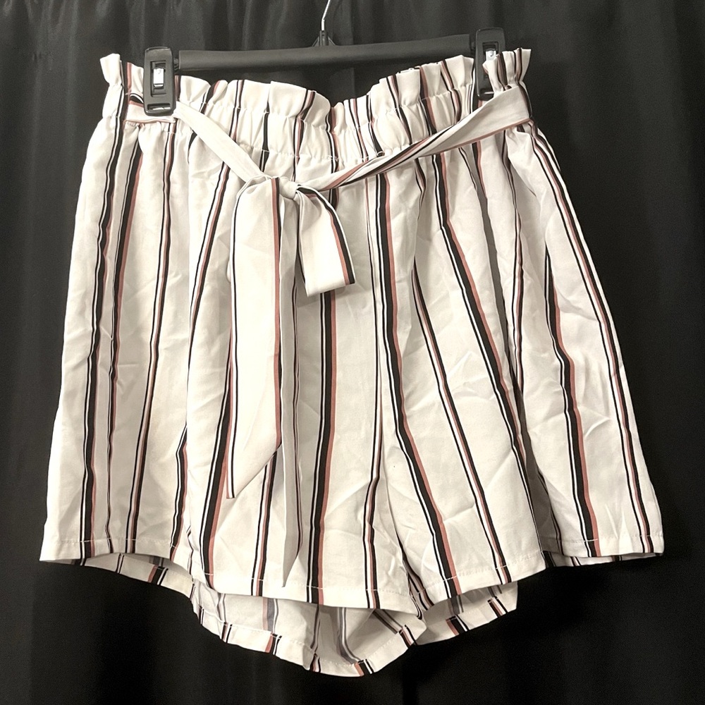 SHEIN pin stripe shorts